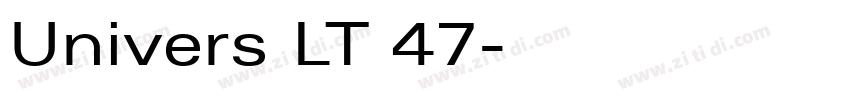 Univers LT 47字体转换